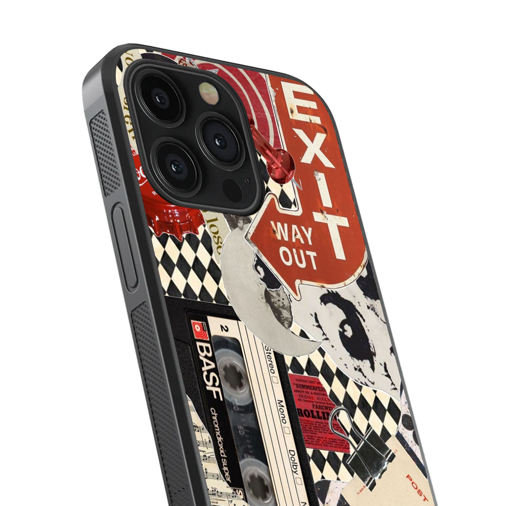 Exit Vintage Glass Phone Case