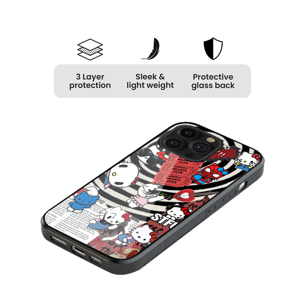 Lonely Hearts Club Glass Phone Case