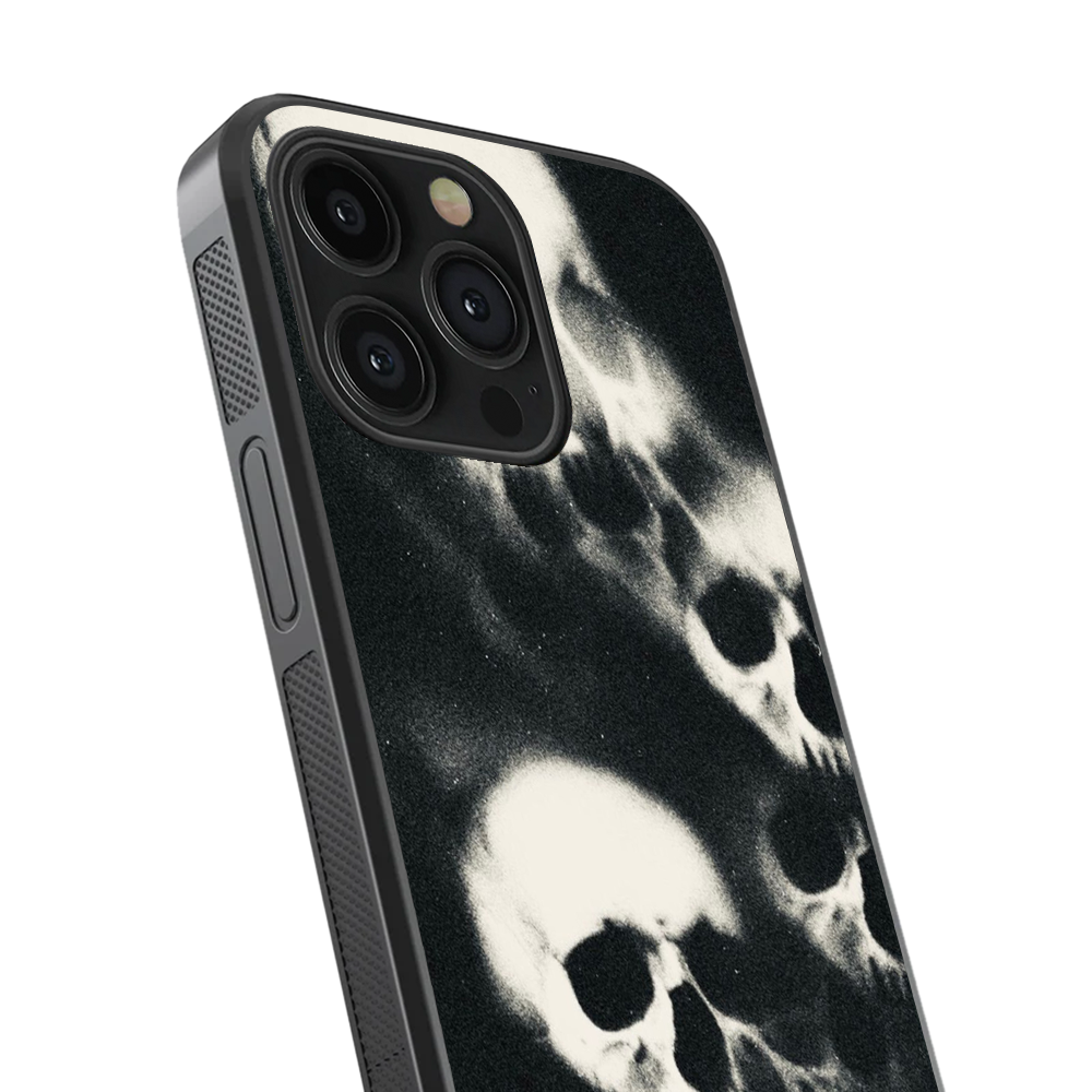 Skulls Y2K Glass Phone Case