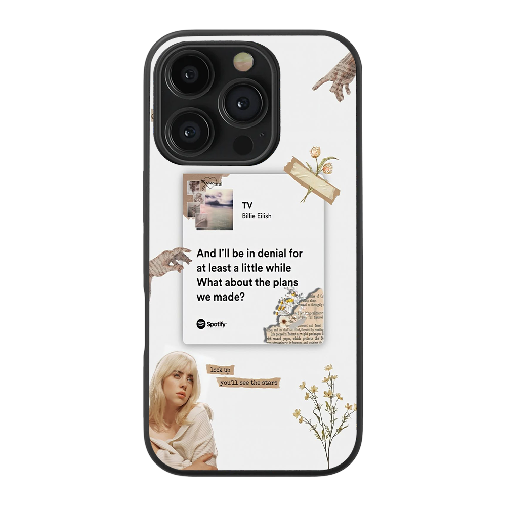 Tv Billie Eilish Spotify Glass Phone Case