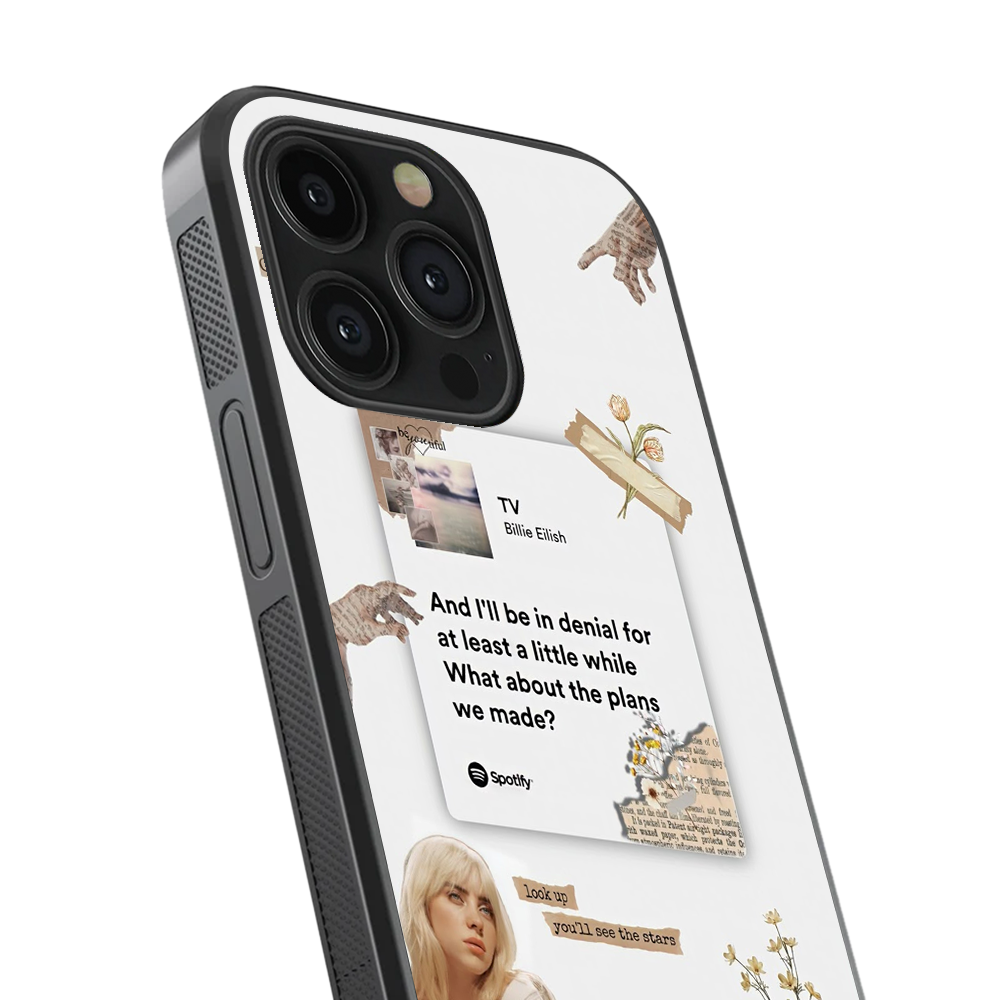 Tv Billie Eilish Spotify Glass Phone Case
