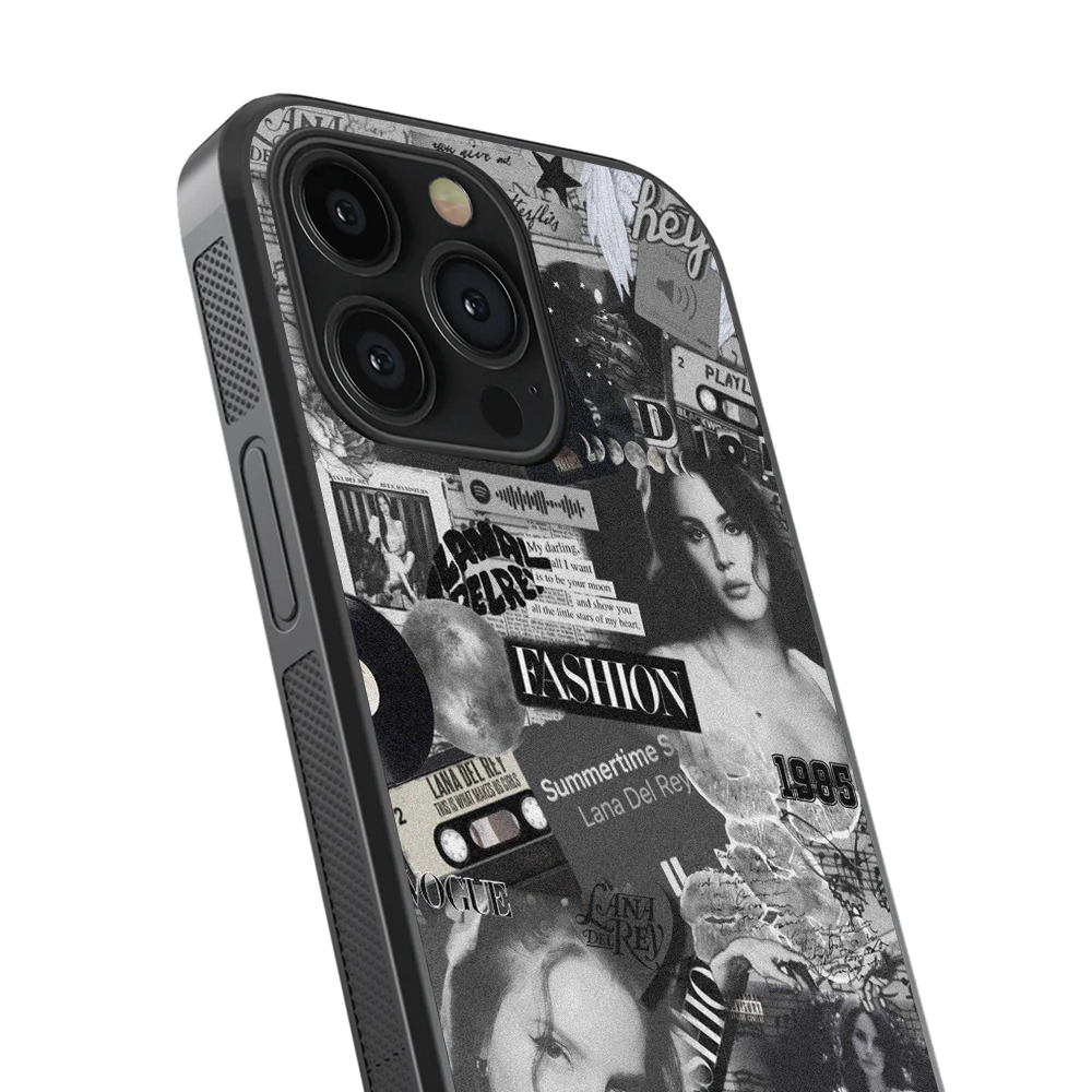 Vintage Noir Glass Phone Case
