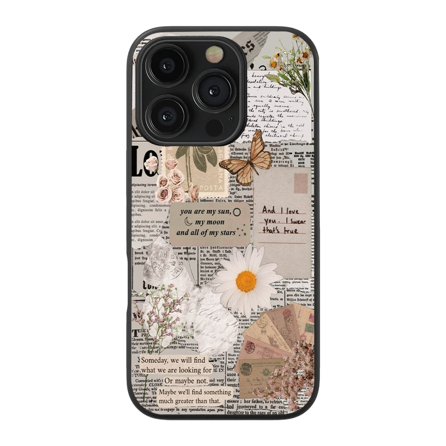 Love In Fragments Glass Phone Case