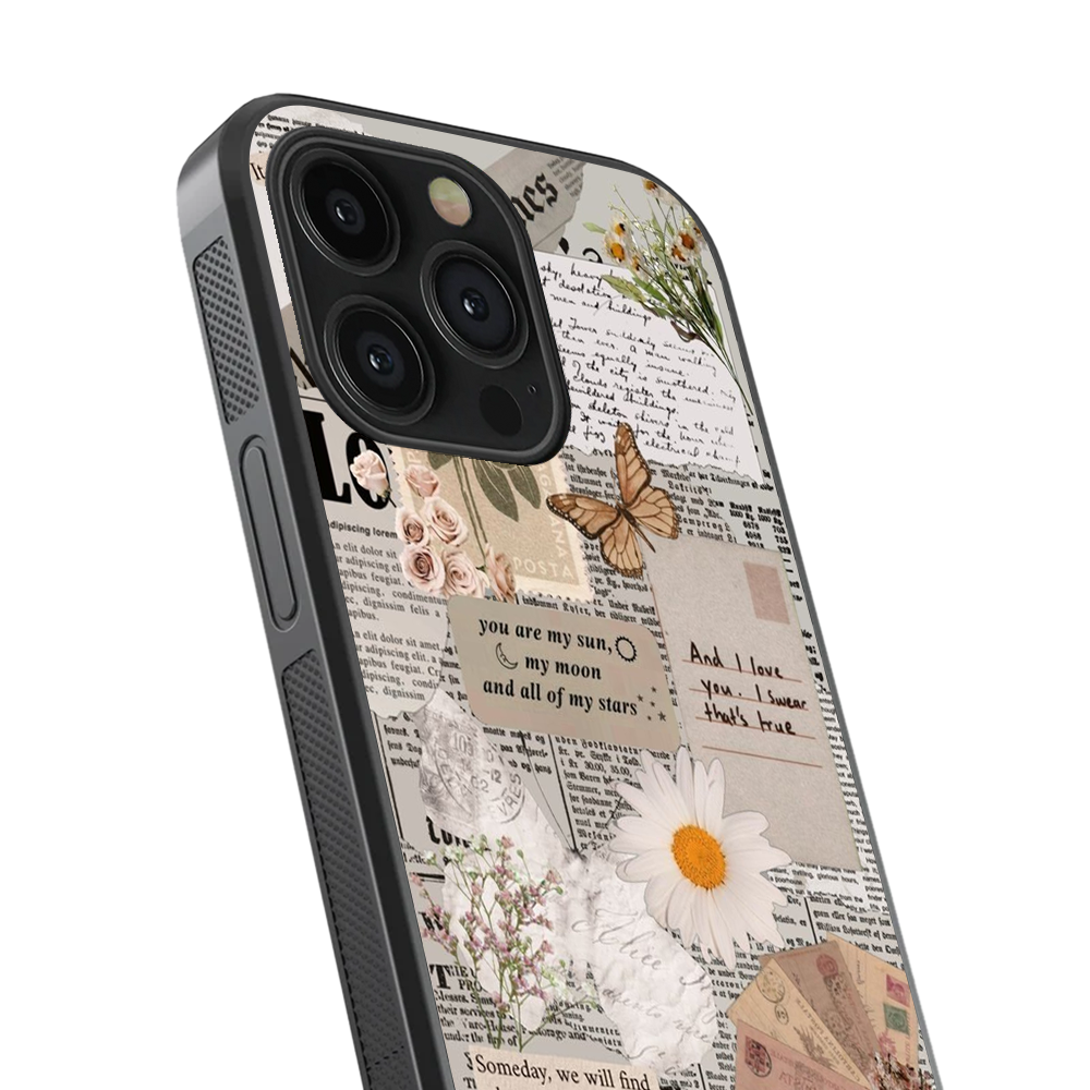 Love In Fragments Glass Phone Case