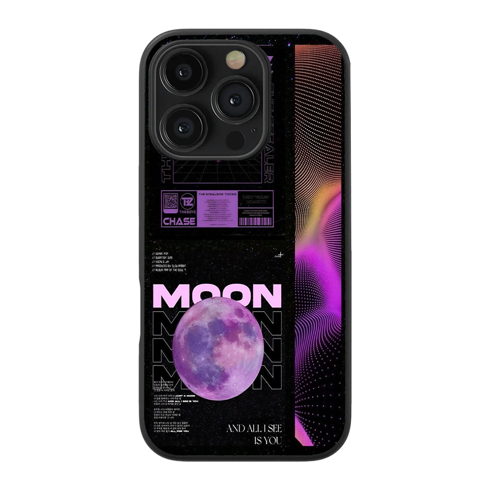 Moon Abstract Glass Phone Case