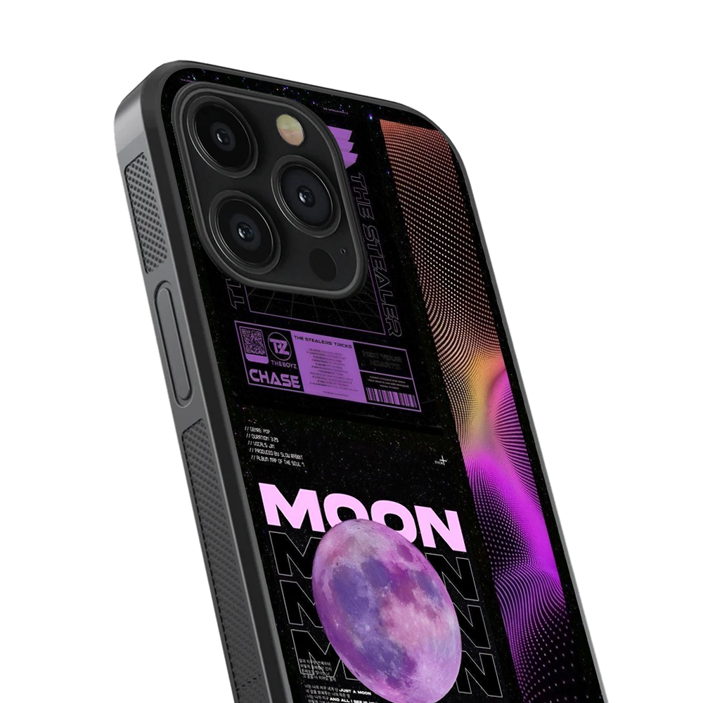 Moon Abstract Glass Phone Case