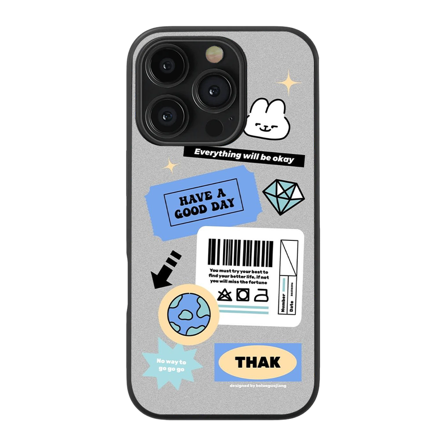 Have A Good Day Glass Phone Case