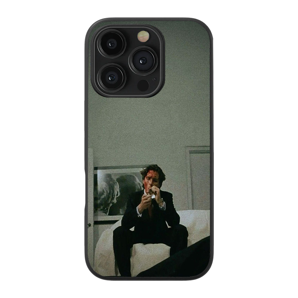 Amrican Psycho Pop Culture Glass Phone Case