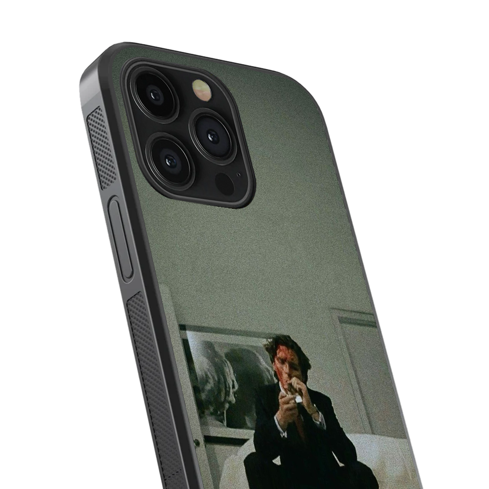 Amrican Psycho Pop Culture Glass Phone Case