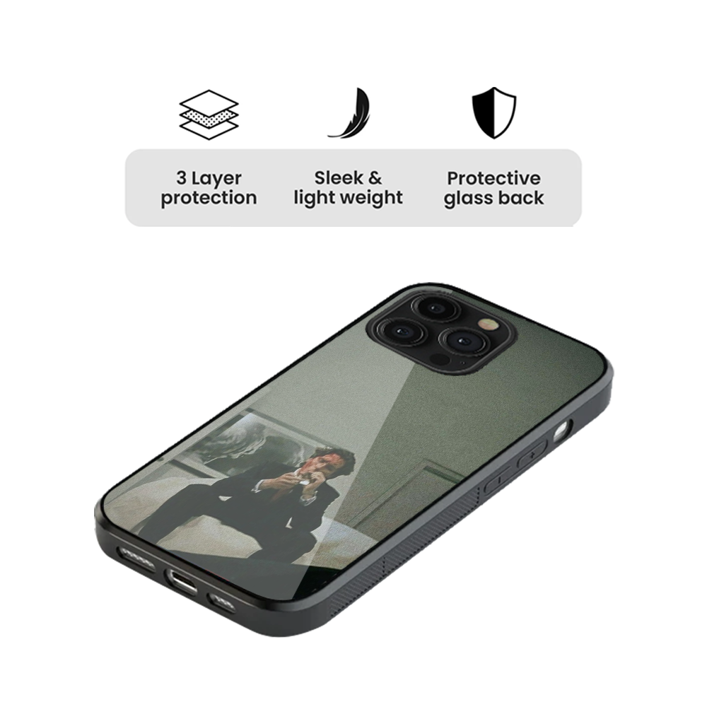 Amrican Psycho Pop Culture Glass Phone Case