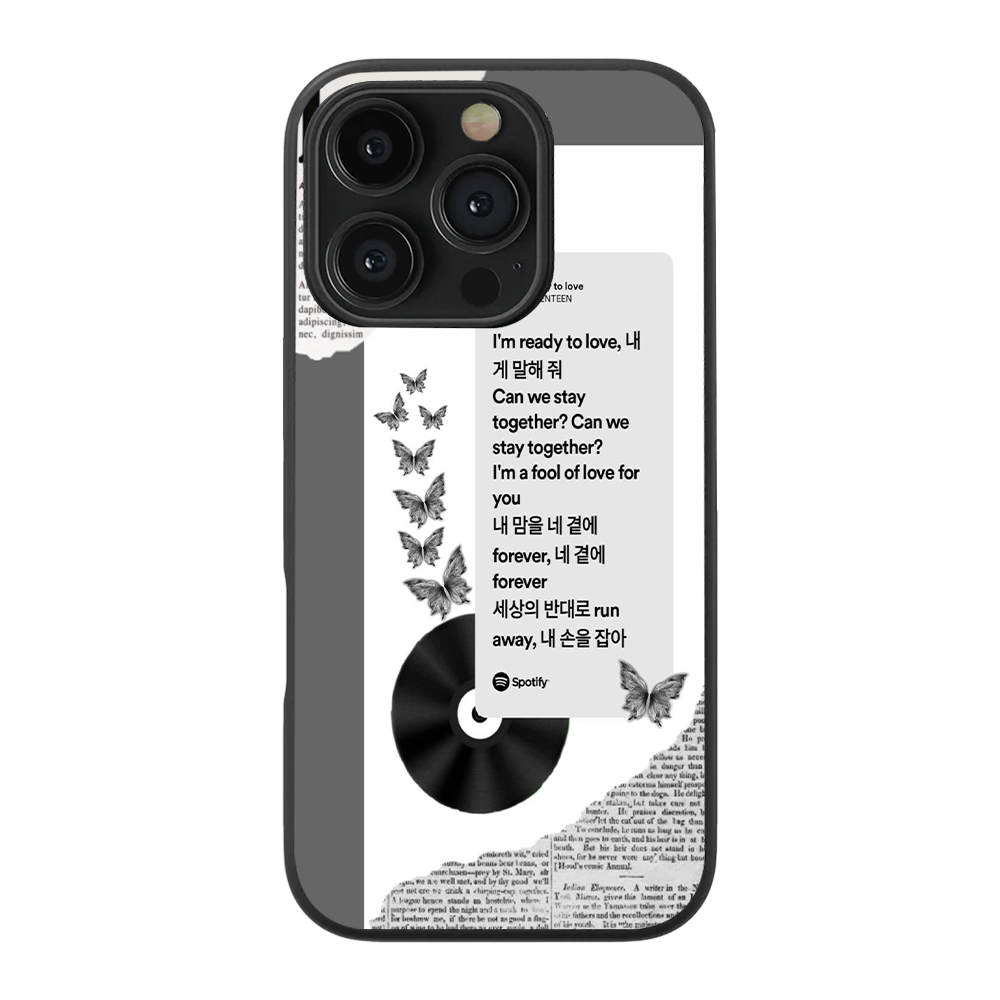 Kpop Seventeen Spotify Glass Phone Case