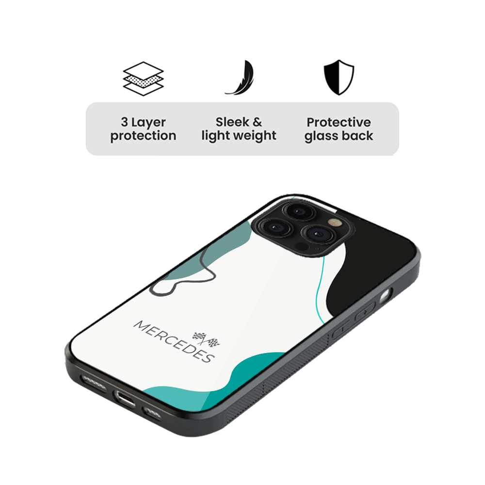 Mercedes Aesthetic Glass Phone Case