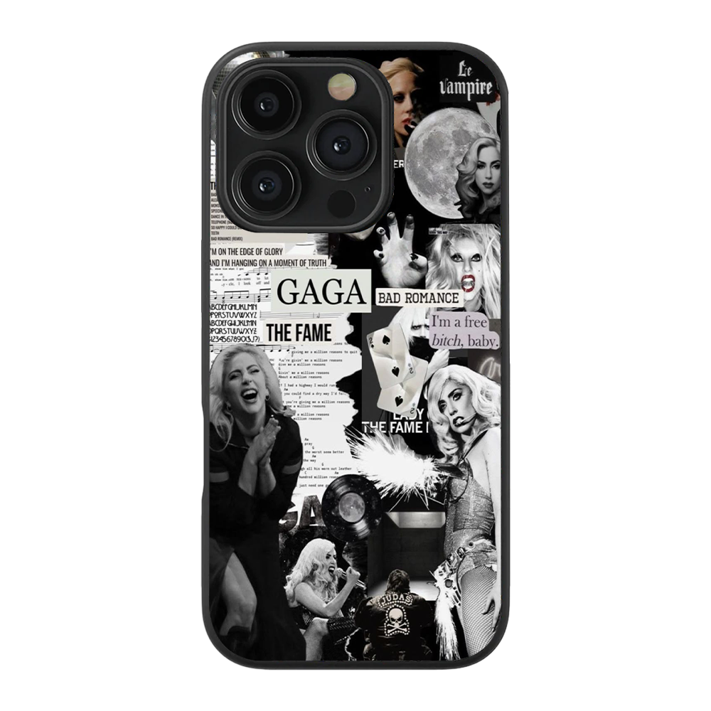 Lady Gaga Spotify Collection Glass Phone Case