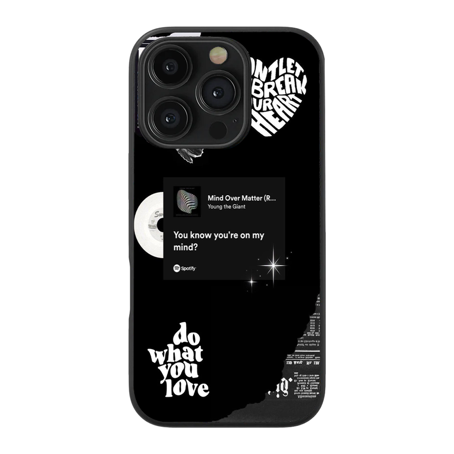 Mind Over Matter Spotify Glass Phone Case