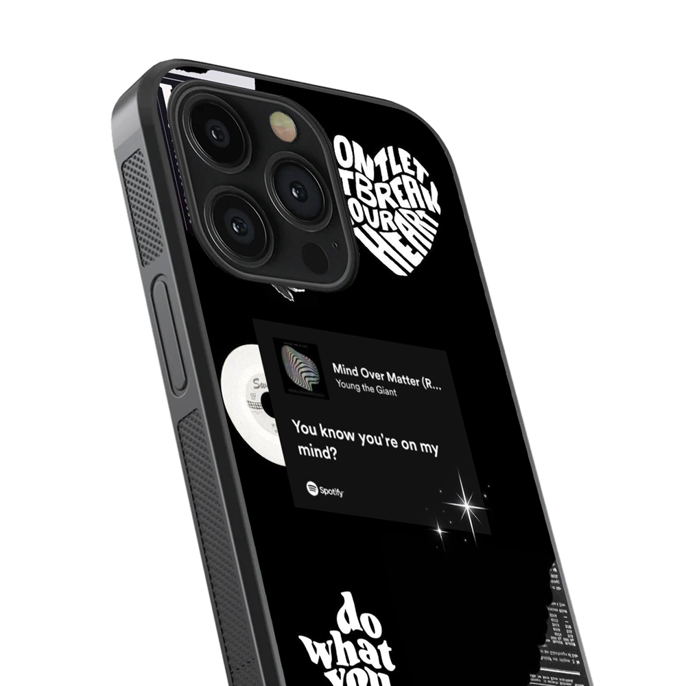 Mind Over Matter Spotify Glass Phone Case