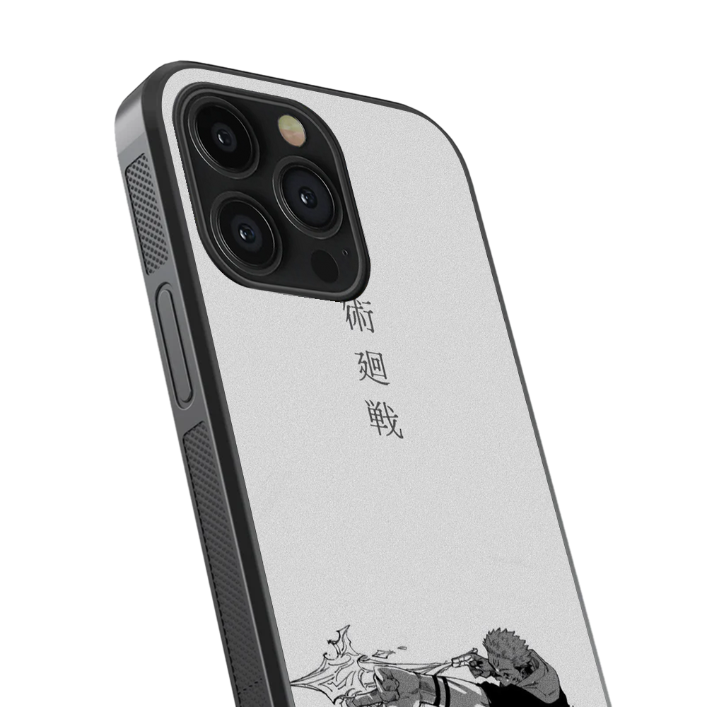 Shadows Of Jujutsu Glass Phone Case