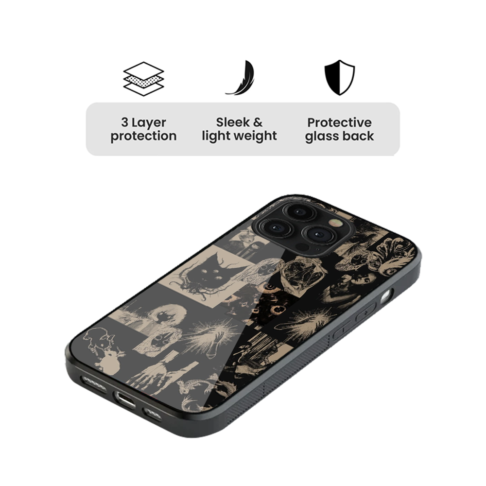 Dark Art Pop Culture Glass Phone Case