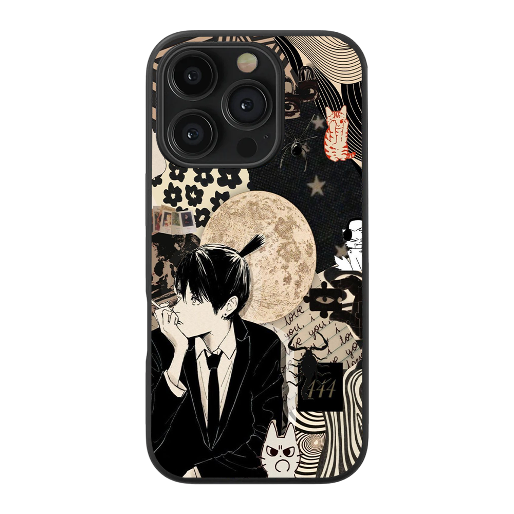 Chainsaw Man Aki Anime Glass Phone Case