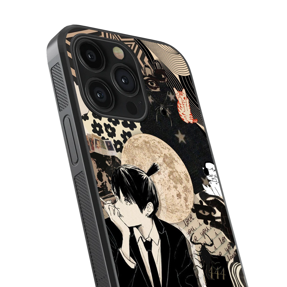 Chainsaw Man Aki Anime Glass Phone Case