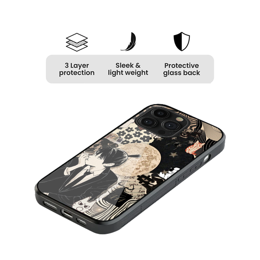Chainsaw Man Aki Anime Glass Phone Case