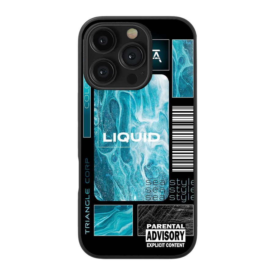 Liquid Abstract Glass Phone Case