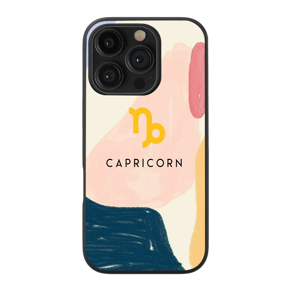 Capricon Zodiac Sign Glass Phone Case