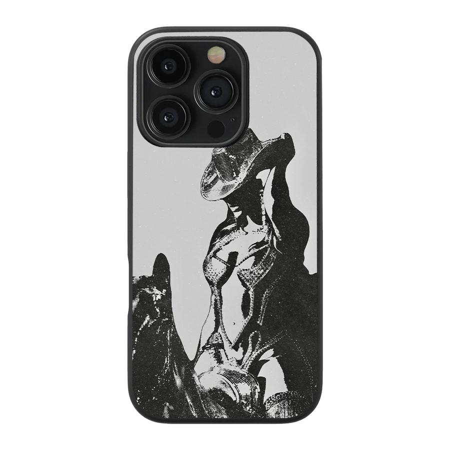 Cowgirl Noir Glass Phone Case