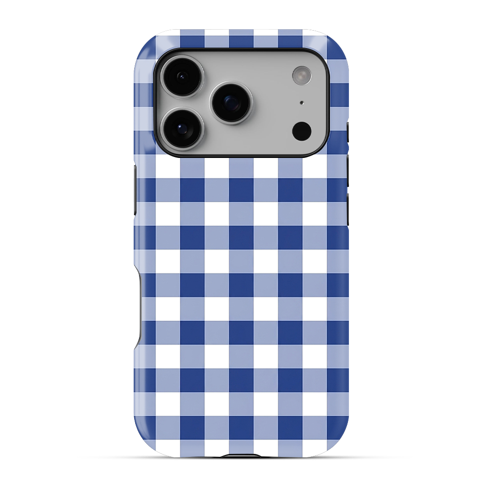 Checkered | Blue & White - VI Phone Case