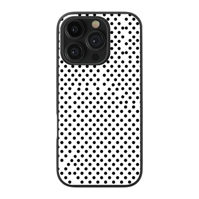Polka Dot | White & Black I Phone Case