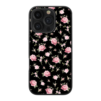 Black & Pink Floral Phone Case