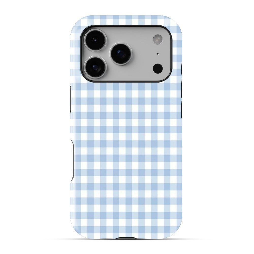 Checkered | Blue & White - IV Phone Case