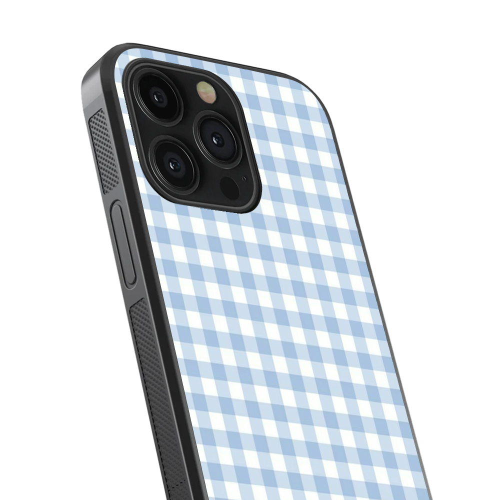 Checkered | Blue & White - IV Phone Case