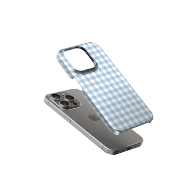 Checkered | Blue & White - IV Phone Case