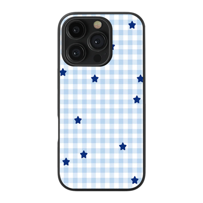 Checkered | Blue & White - I Phone Case
