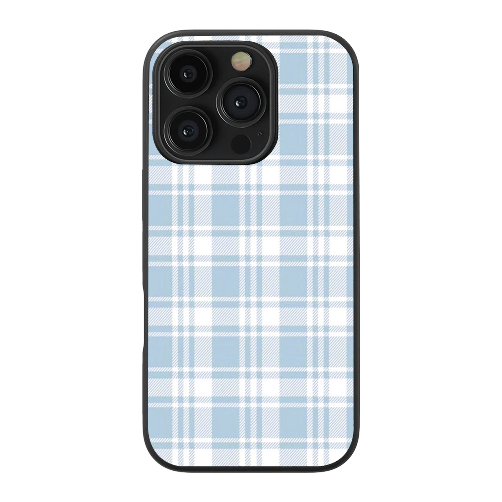 Checkered | Blue & White - II Phone Case