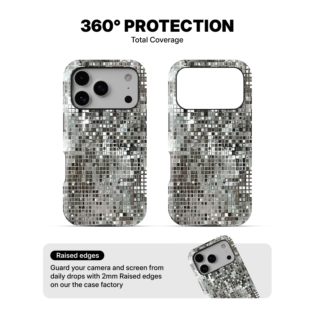 Monochrome Mosiac Phone Case