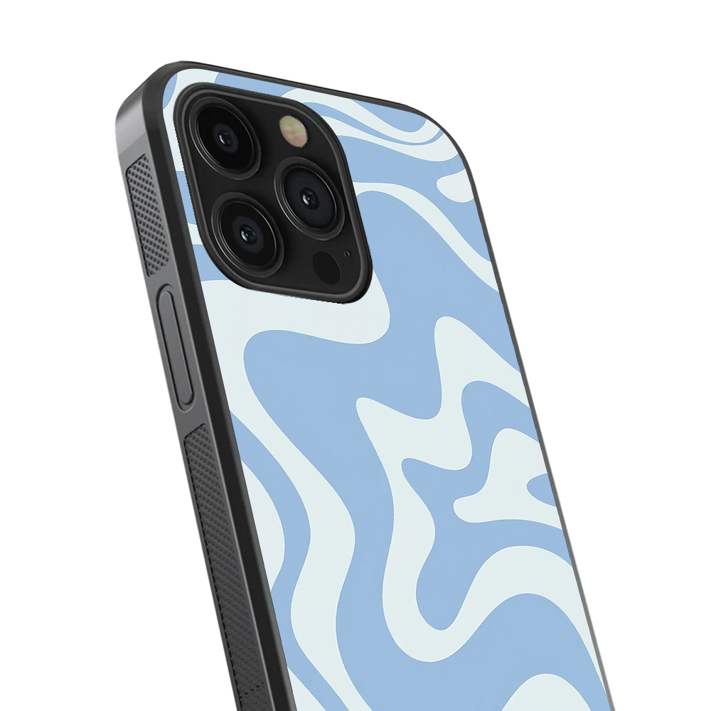 Retro Liquid Swirl | Blue Phone Case