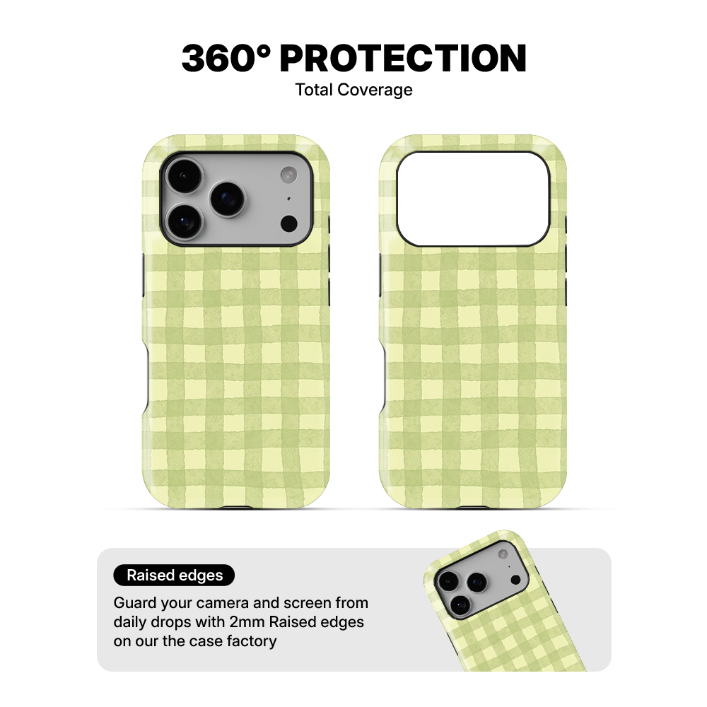 Checkered | Green Phone Case