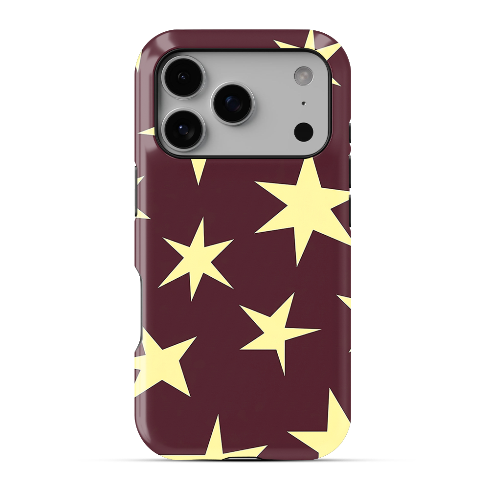 Starry | Burgundy Phone Case