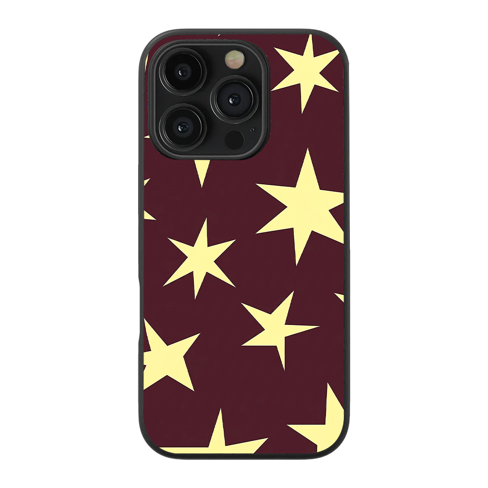 Starry | Burgundy Phone Case