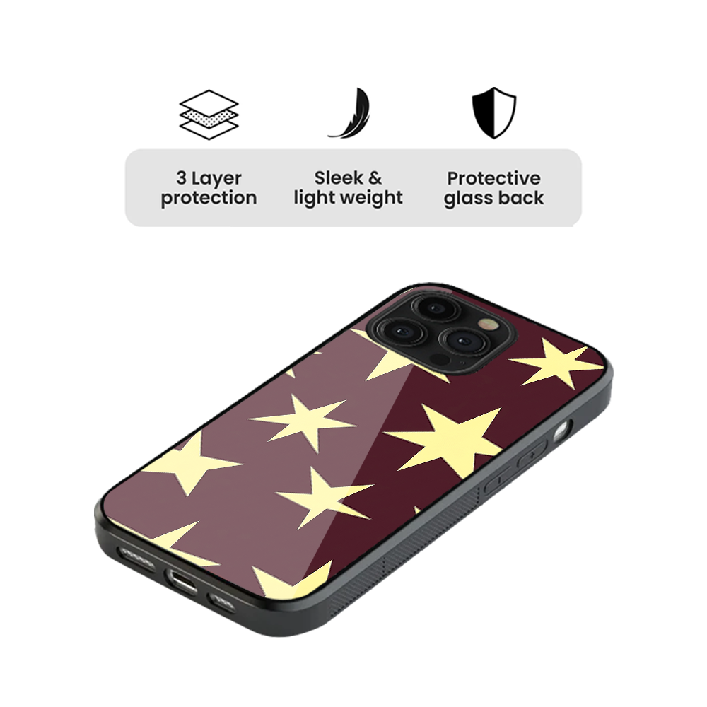 Starry | Burgundy Phone Case