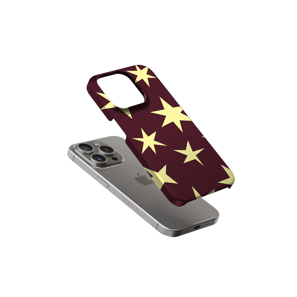 Starry | Burgundy Phone Case