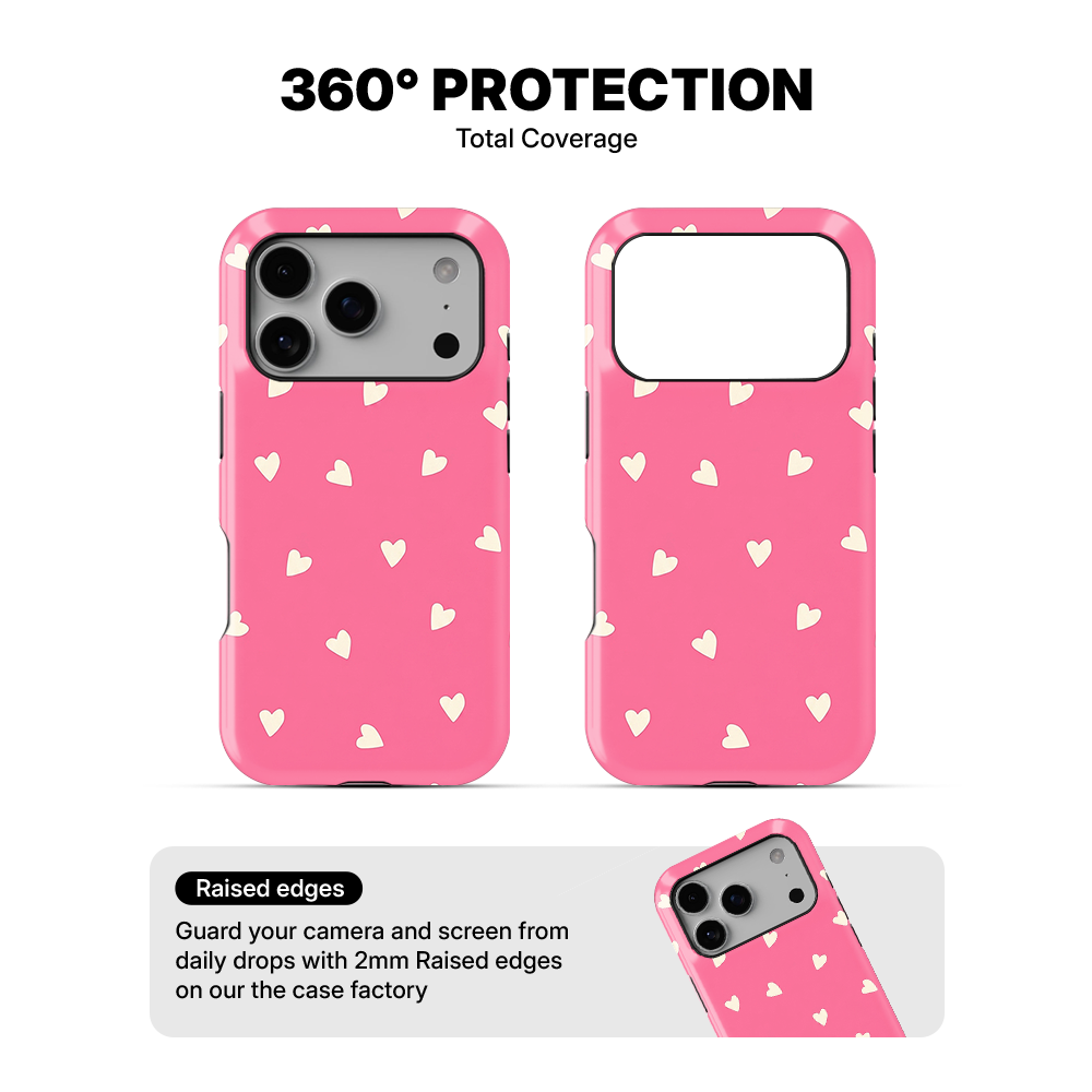 Heartfall | Pink Phone Case