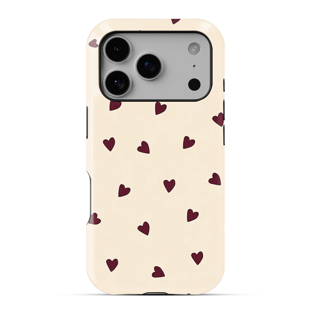 Heartfall | Beige Phone Case