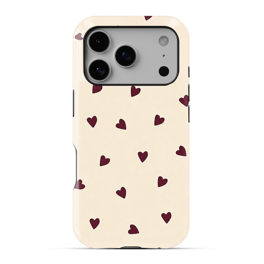 Heartfall | Beige Phone Case