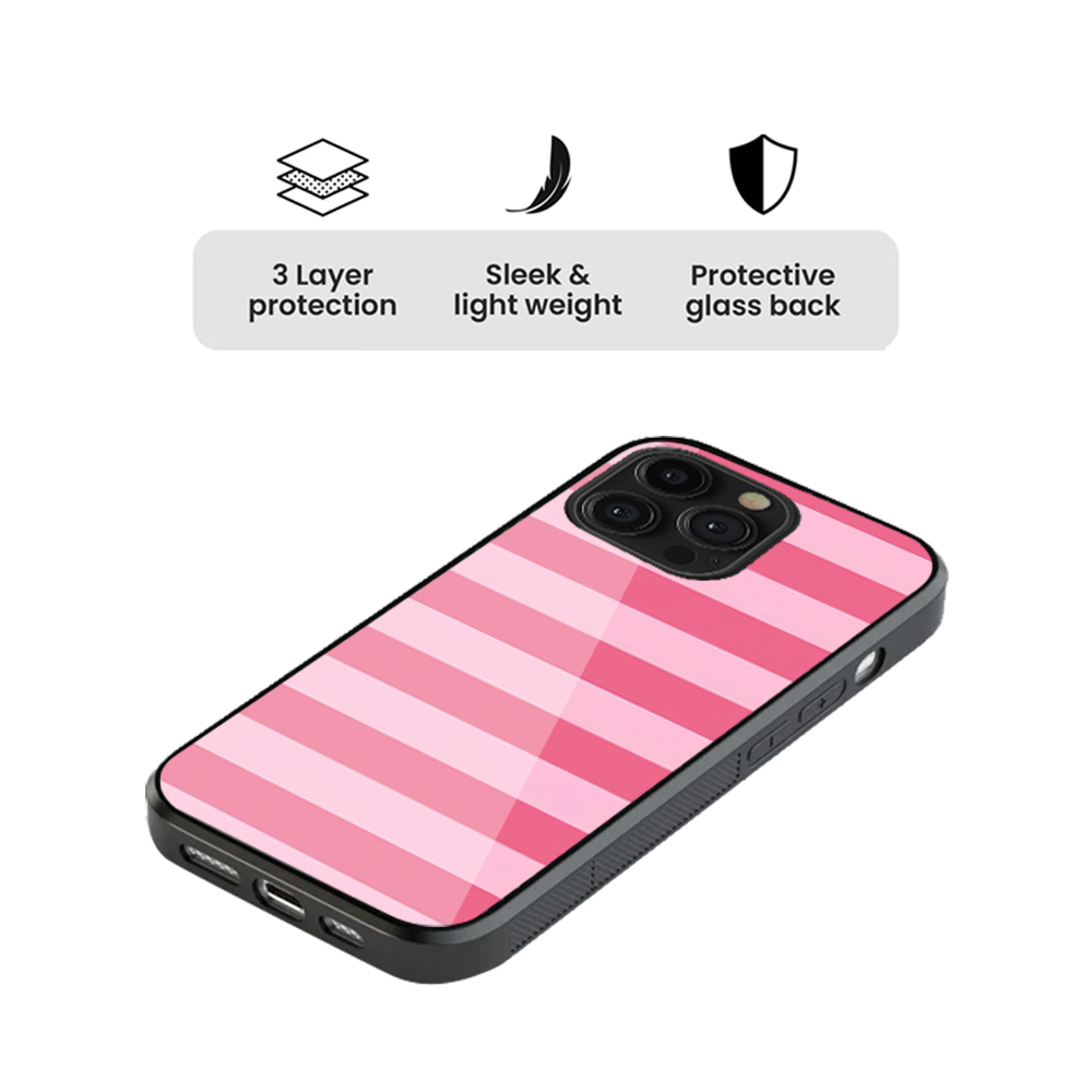 Striped | Pink & Baby Pink Phone Case