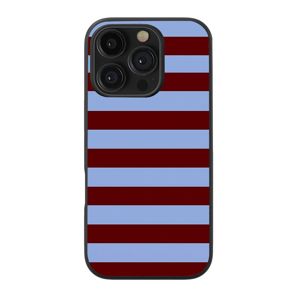Striped | Blue & Burgundy Phone Case