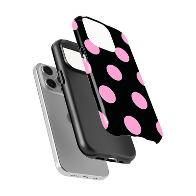 Polka Dot | Black & Pink Phone Case