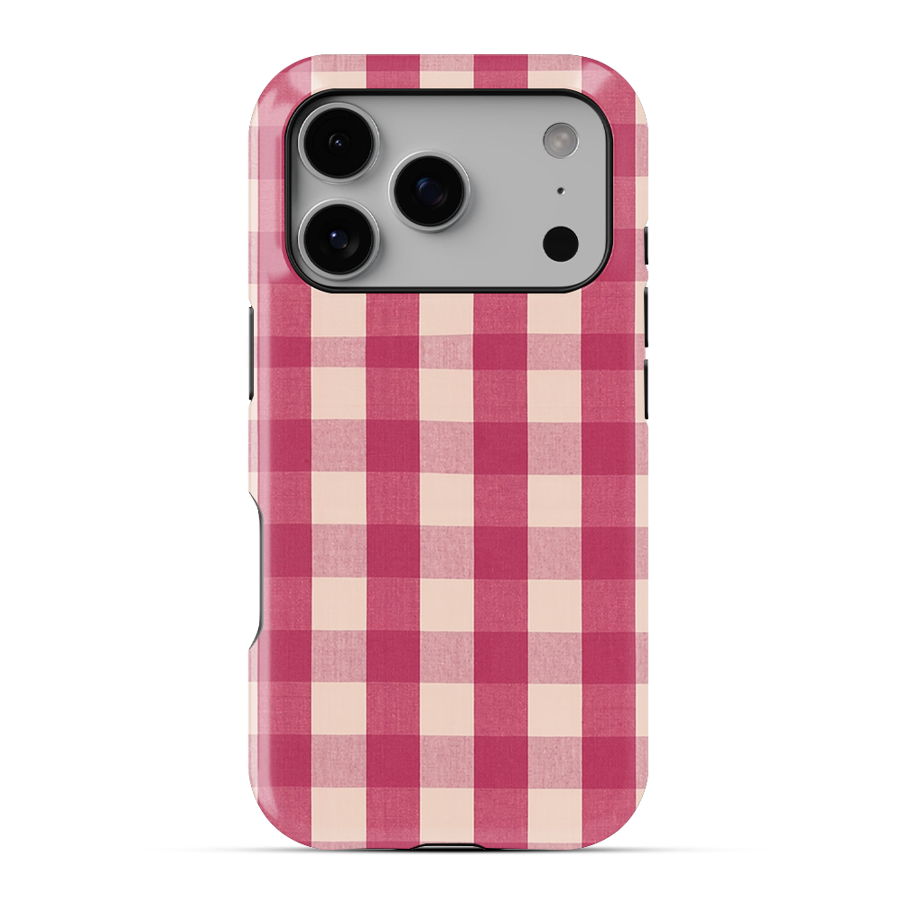 Checkered | Pink I Phone Case
