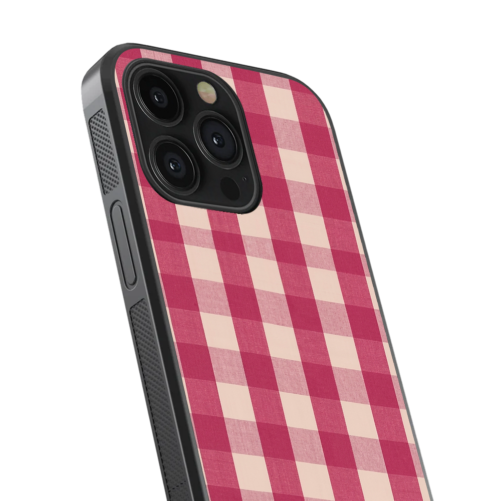 Checkered | Pink I Phone Case